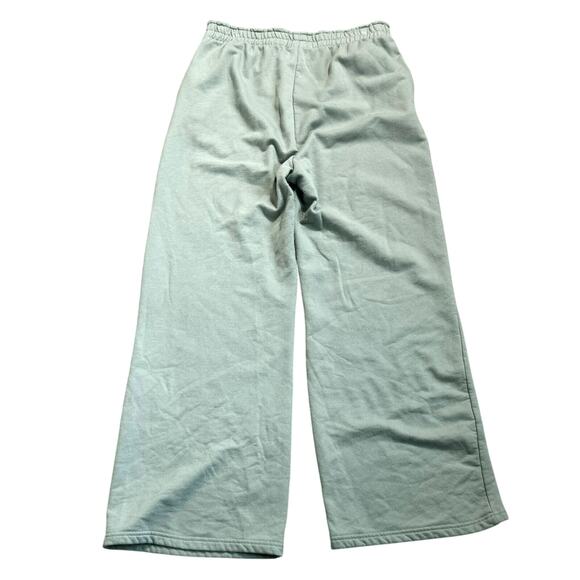 WEEKEND SOUL Women's XL Green "Grow Your Own Way" Butterflies Sweat Pants Lounge - Picture 3 of 8